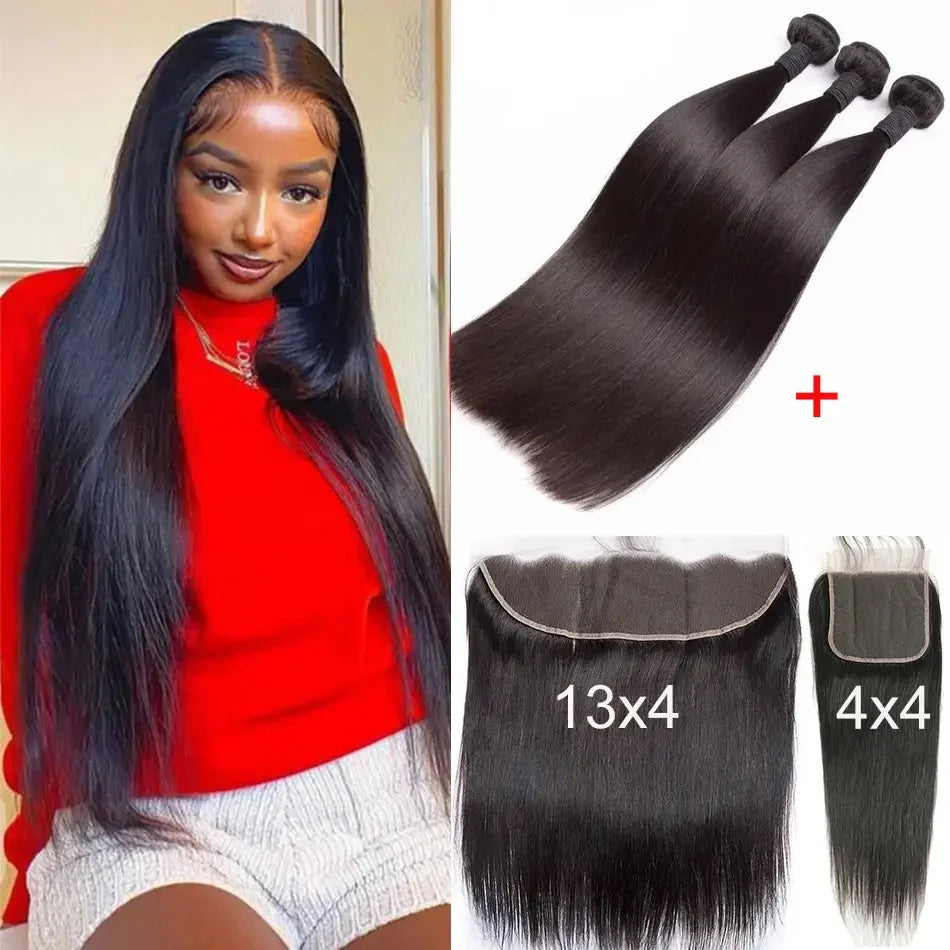 Human Hair Bundles with Closure at RemoreHair.co.za