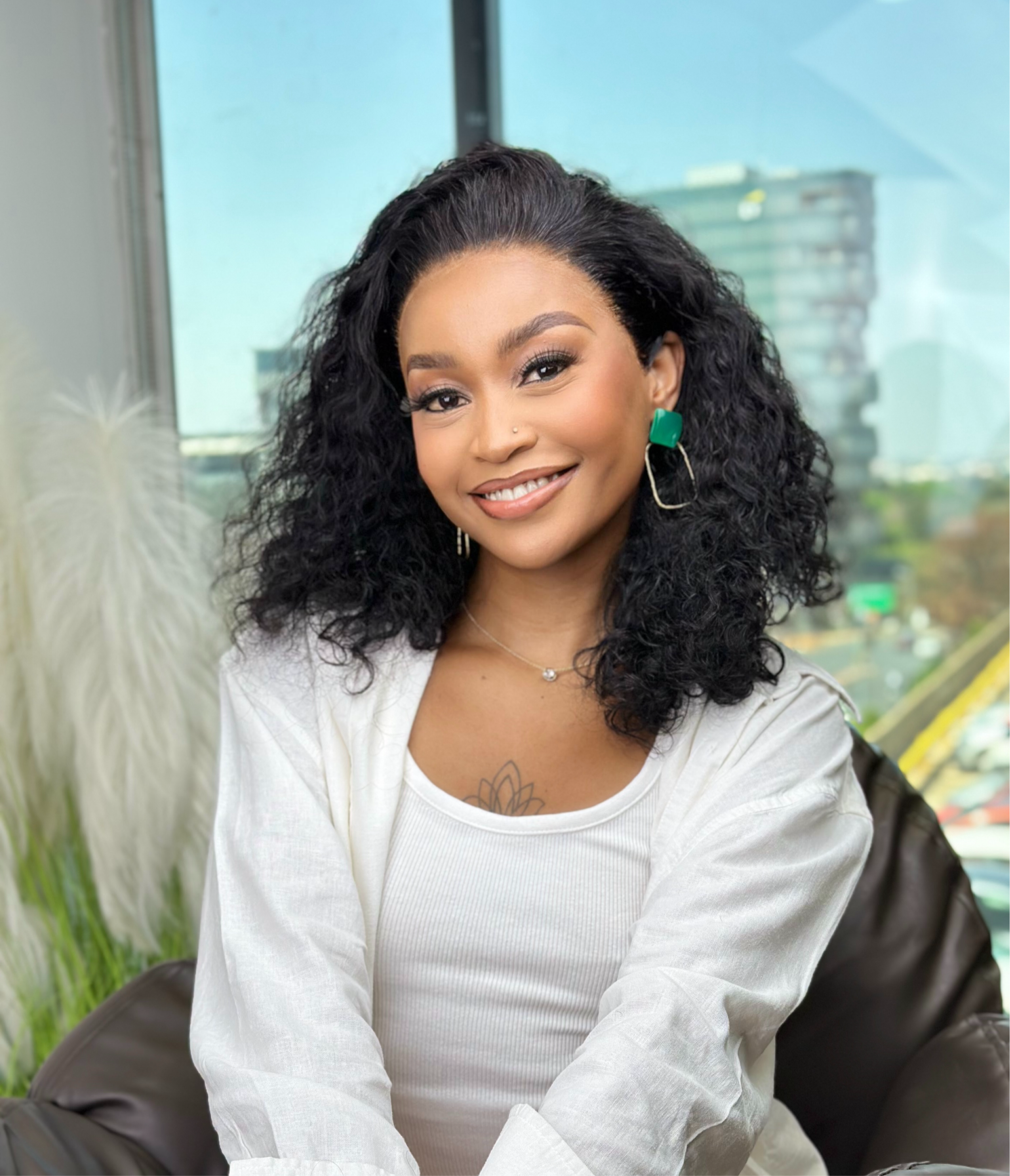 14 Inch Natural Curly Full Frontal Human Hair Wig