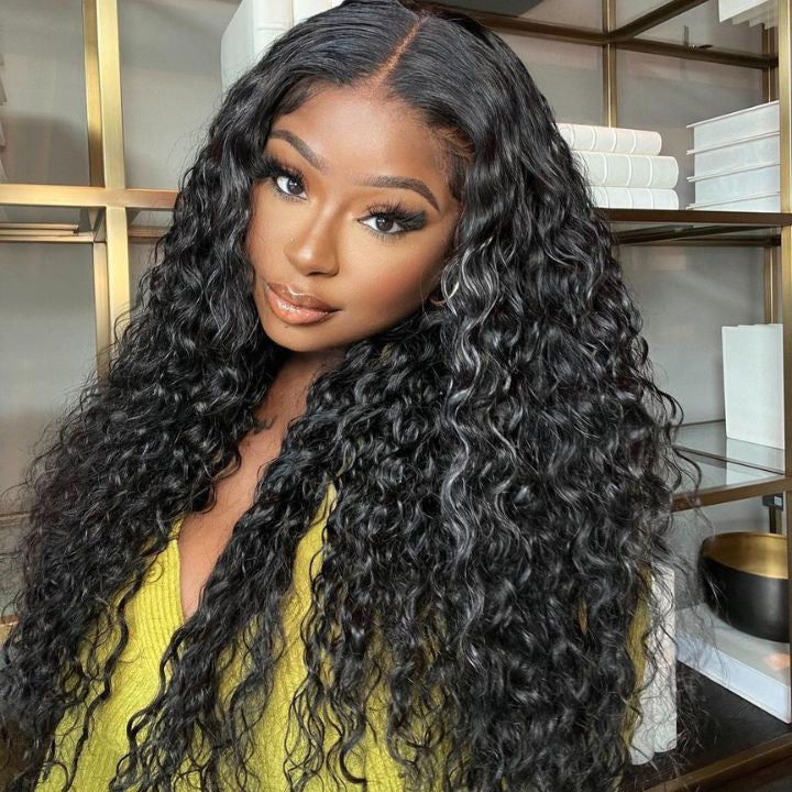 Water Wave Full Frontal Human Hair Wig