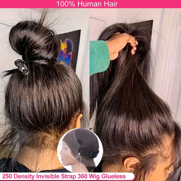 Water Weave 360 HD Lace Glueless Human Hair Wigs