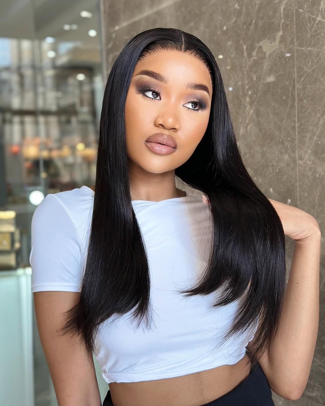 Pre-Bleached Straight Lace Frontal Human Hair Wig