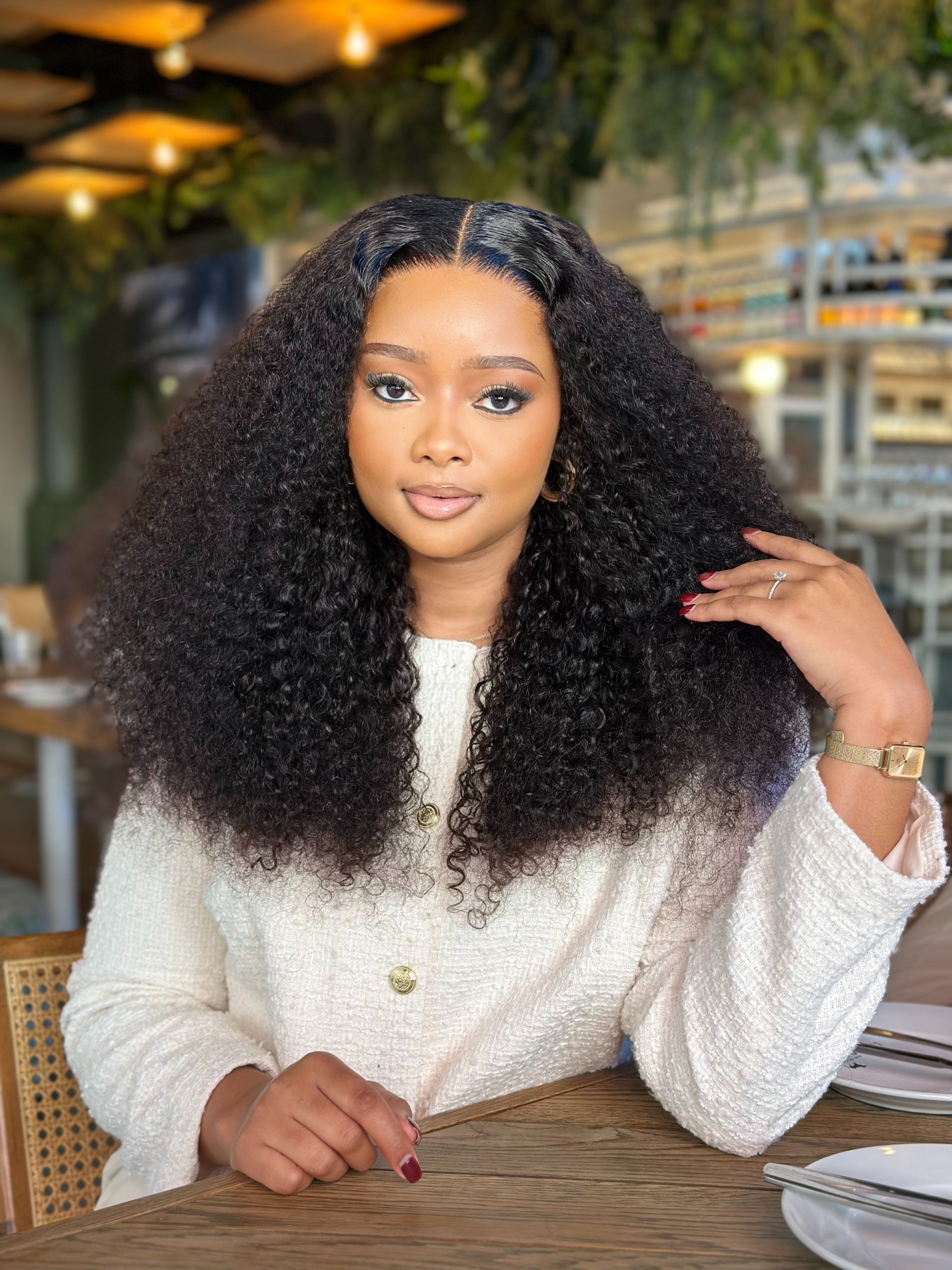 22 Inch Wear & Go Kinky Curly Human Hair Wig