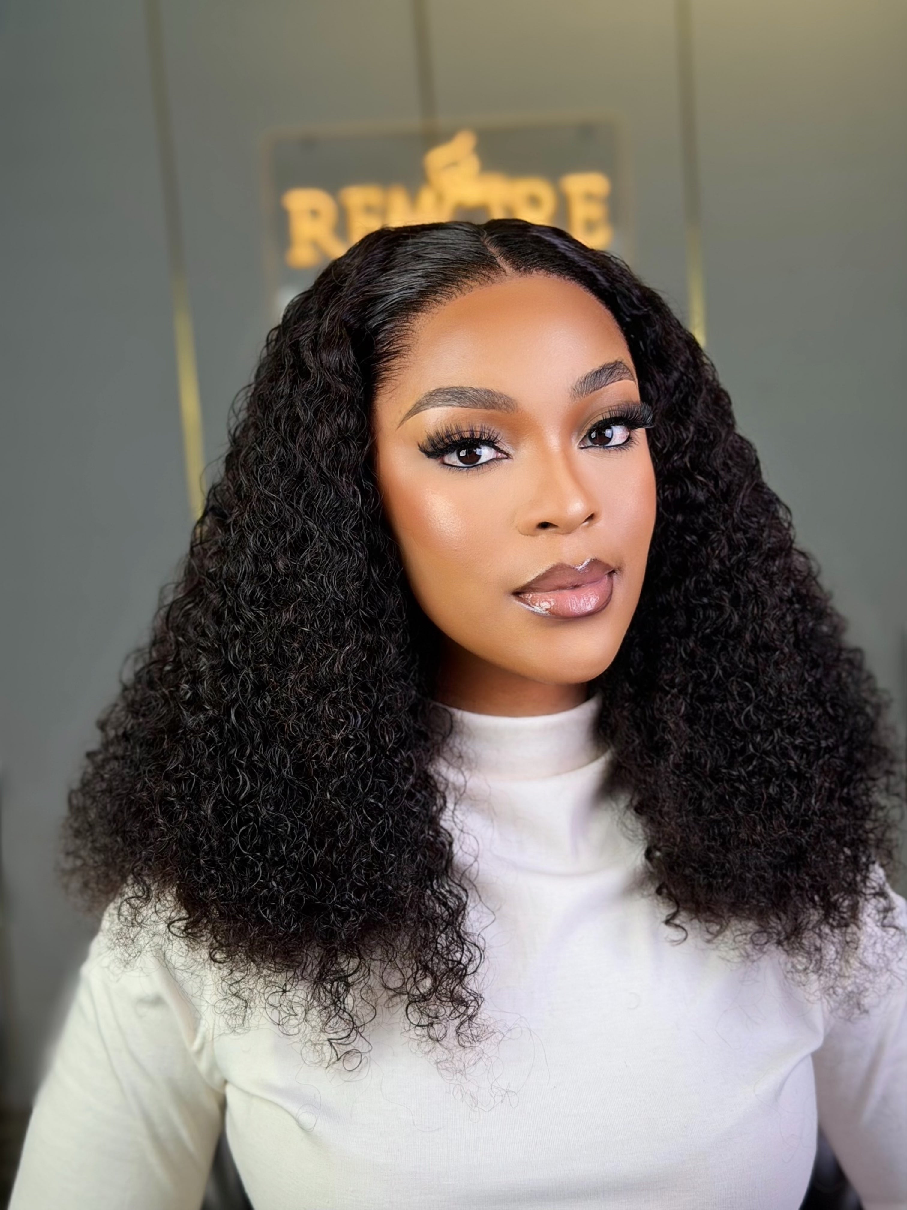 20 Inch HD Curly Frontal Wig Human Hair