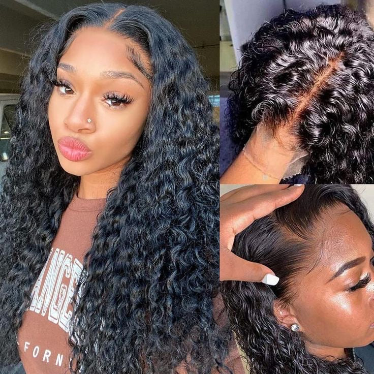 Water Wave Full Frontal Human Hair Wig