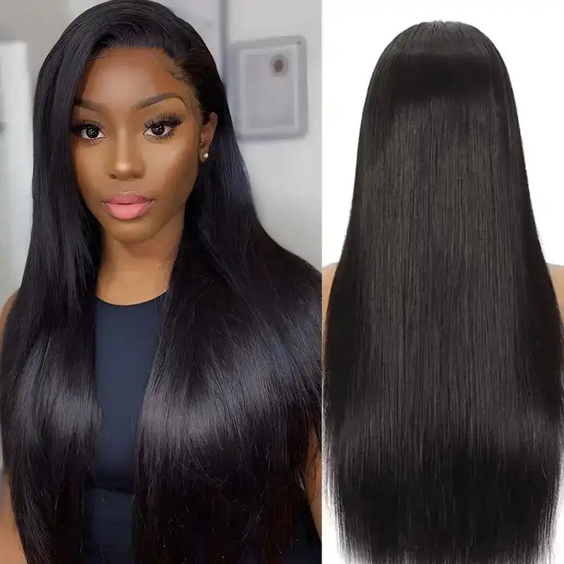 Pre-Bleached Straight Lace Frontal Human Hair Wig