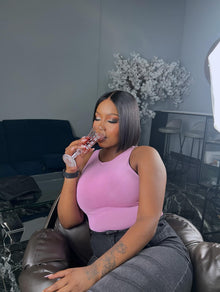 8 Inch Blunt Cut Glueless Human Hair Bob Wig