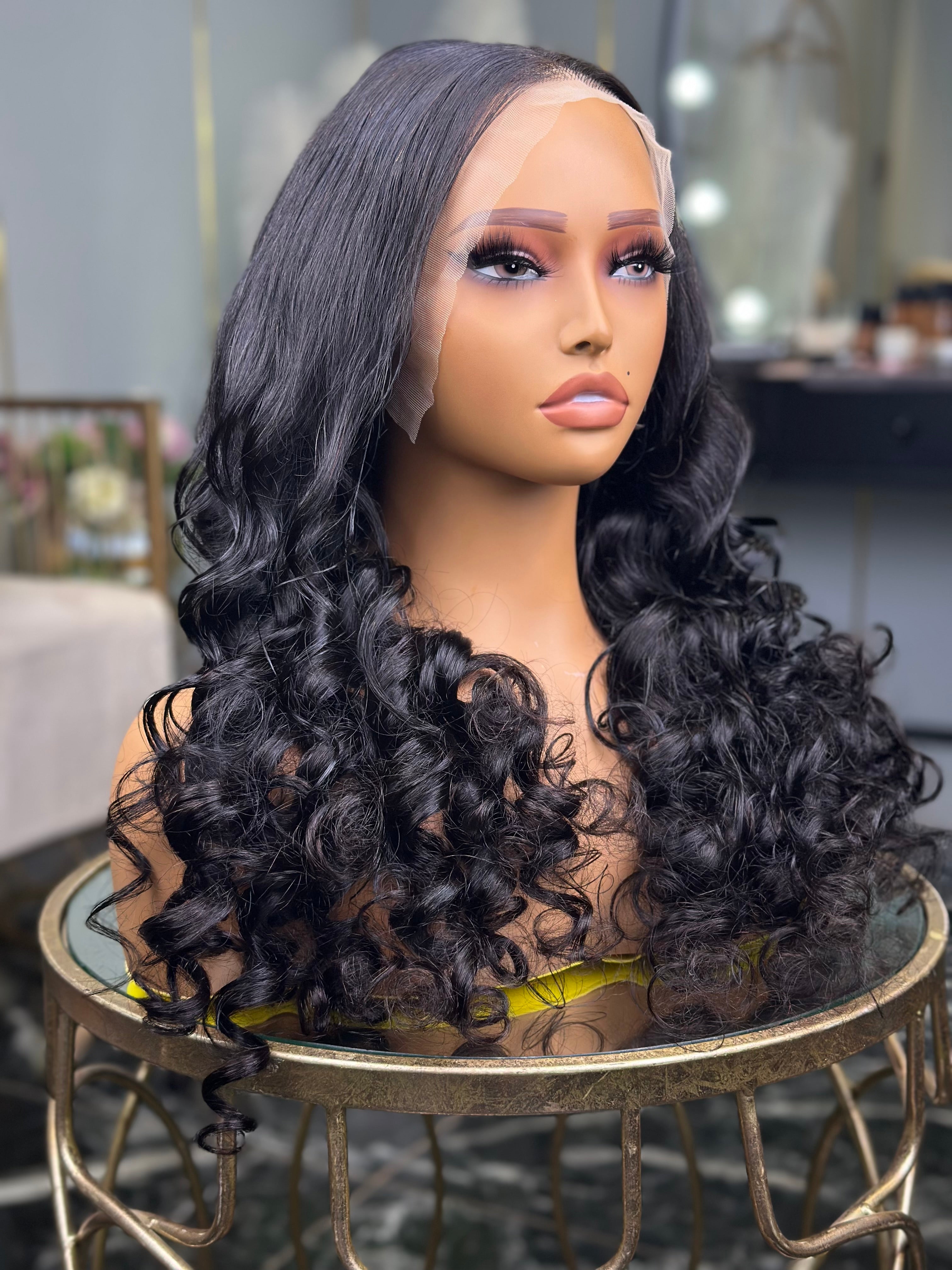 Beach Wave Lace Front Human Hair Wig