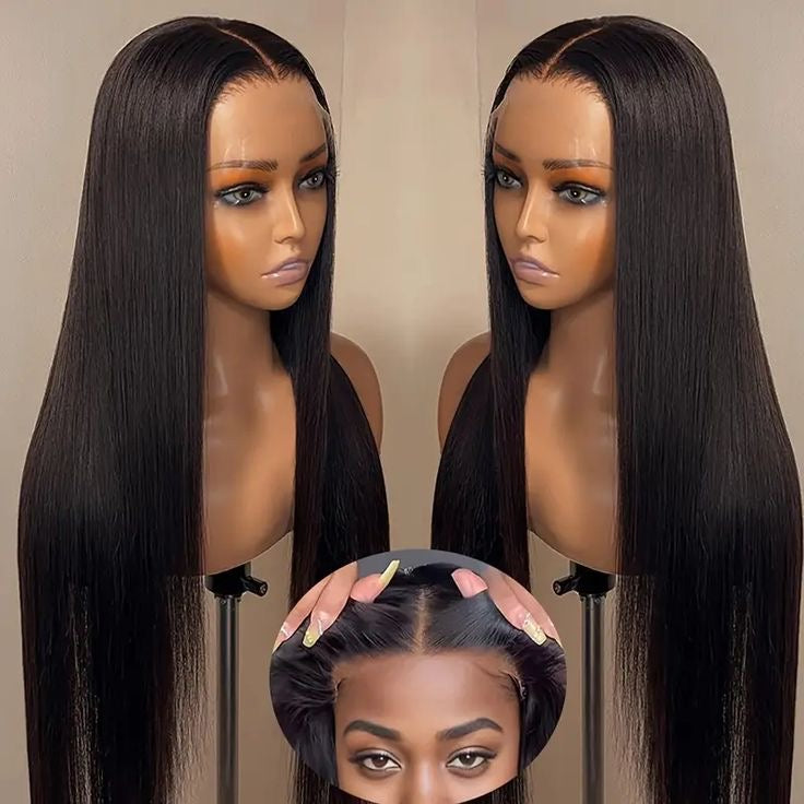 HD 7x5 Lace Pre-Bleached Straight Human Hair Wig