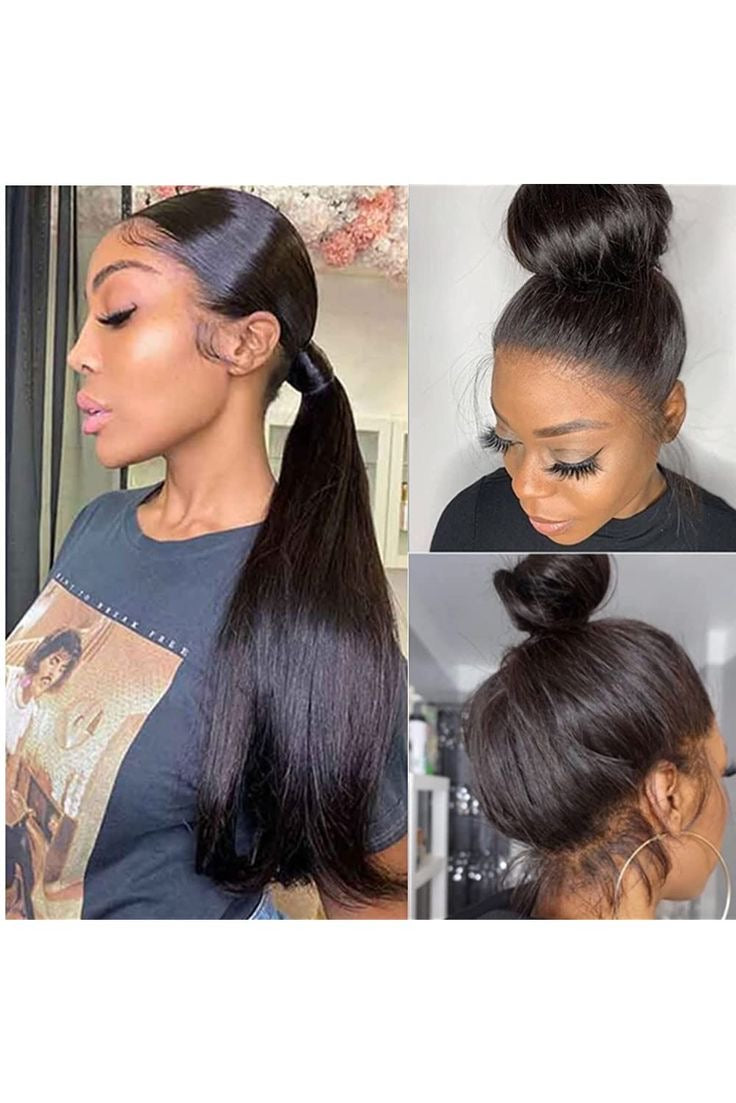 HD 360 Lace Glueless Straight Human Hair Wig