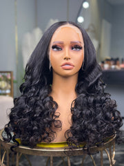 Beach Wave Lace Front Human Hair Wig