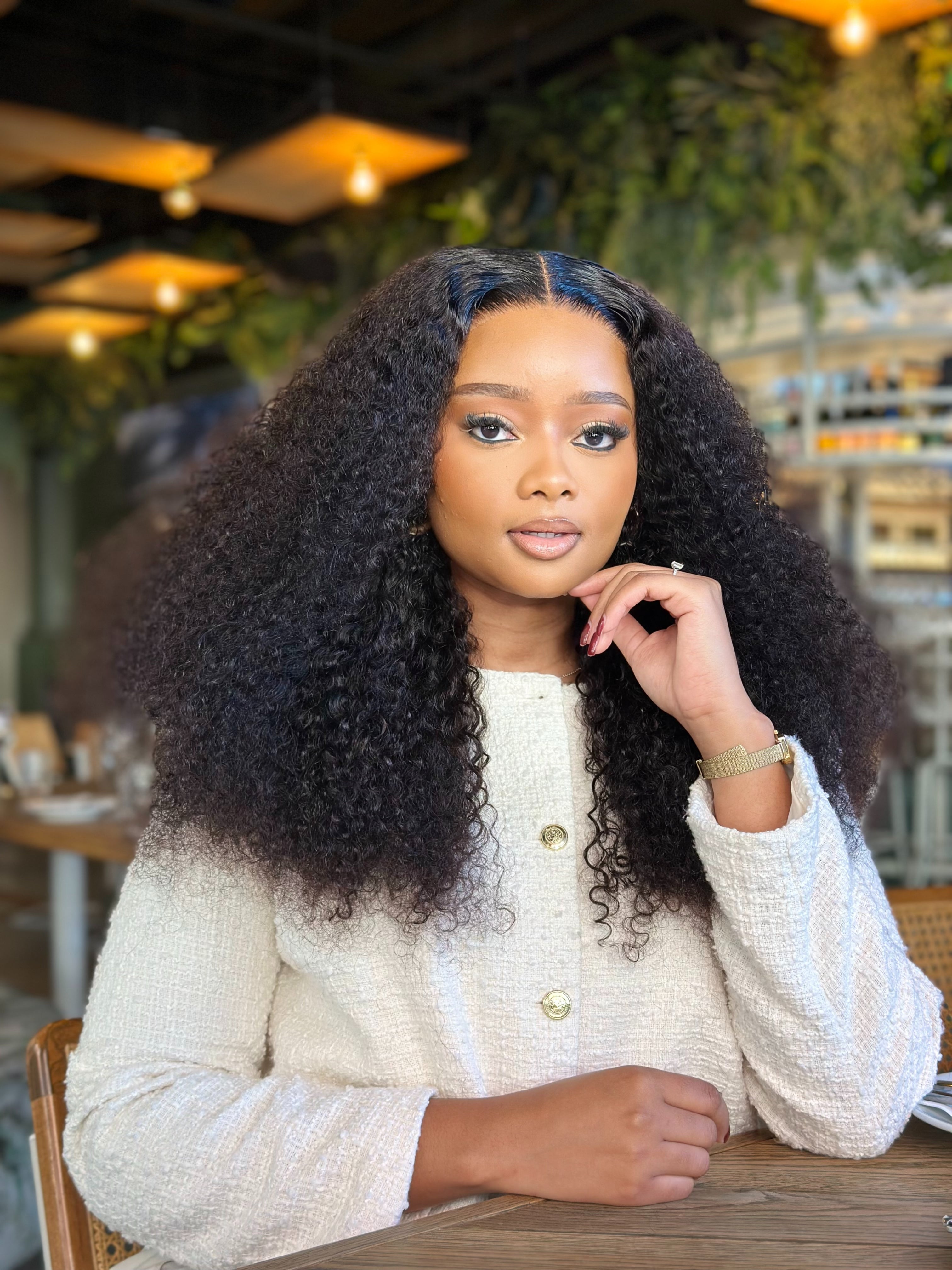 22 Inch Wear & Go Kinky Curly Human Hair Wig