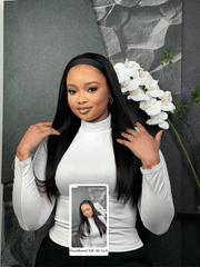 20 Inch Silky Straight Headband Wig Human Hair