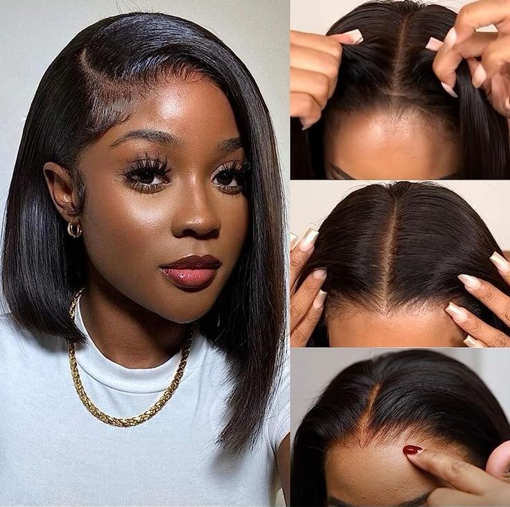 Pre-Bleached 7x5 Lace Wear & Go Human Hair Bob Wig