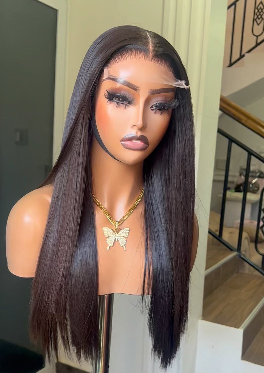 Bone Straight 5x5 Glueless Human Hair Wig