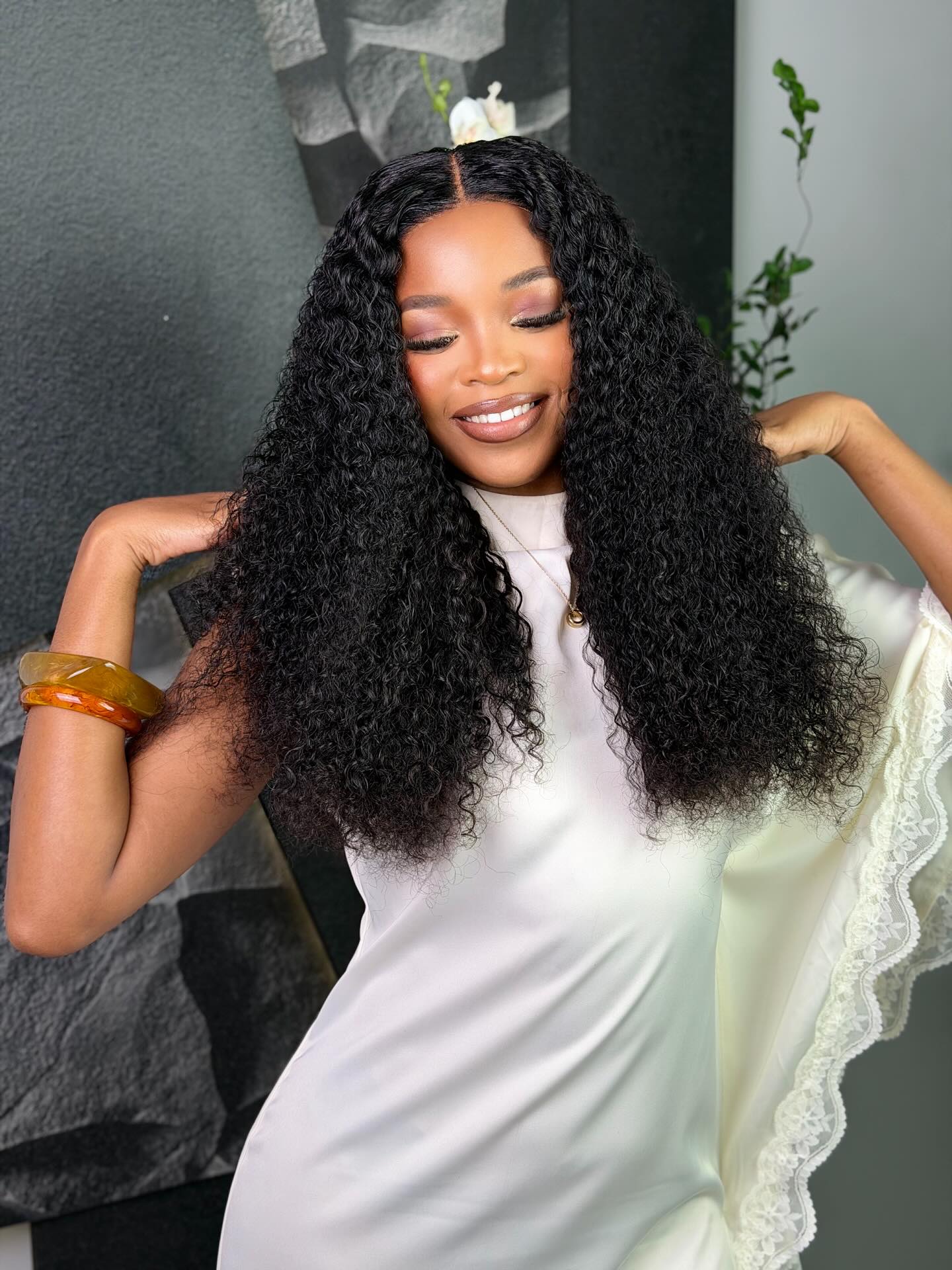 22 Inch Wear & Go Kinky Curly Human Hair Wig
