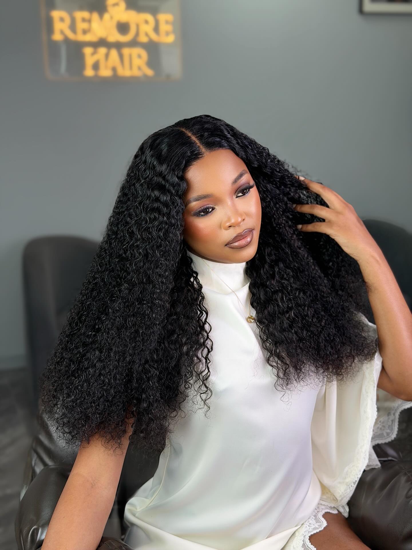 22 Inch Wear & Go Kinky Curly Human Hair Wig