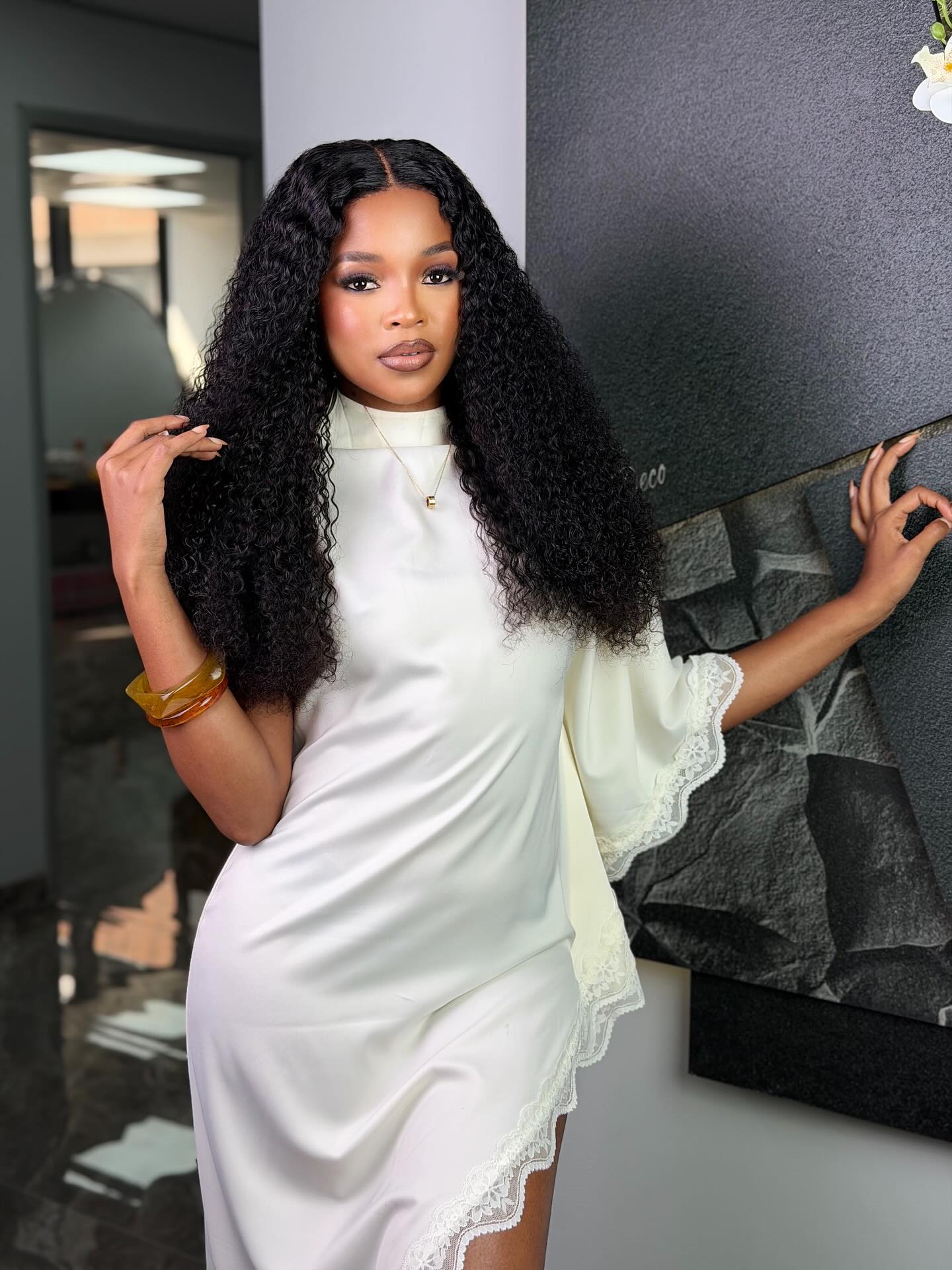 22 Inch Wear & Go Kinky Curly Human Hair Wig