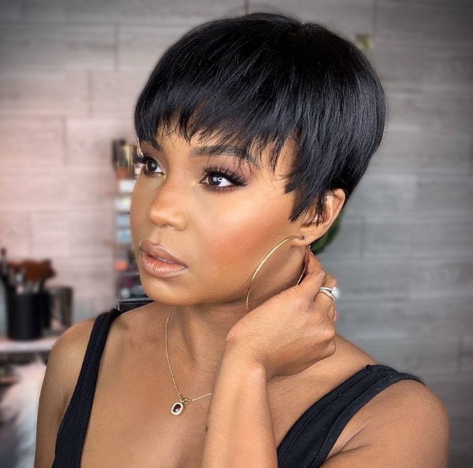 Pixie Cut Human Hair Wig