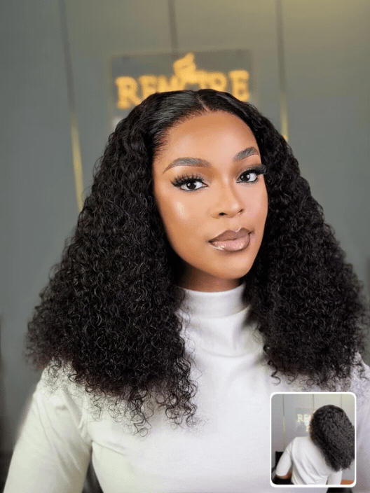 20 Inch HD Curly Frontal Wig Human Hair