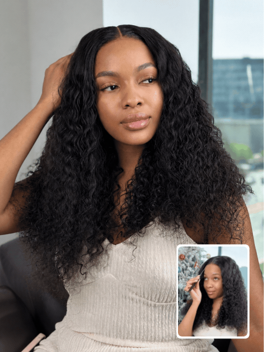 Wear & Go Water Curly 5x5 Glueless Human Hair Wig